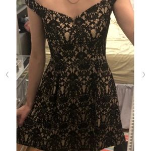 Francesca’s lace mini dress